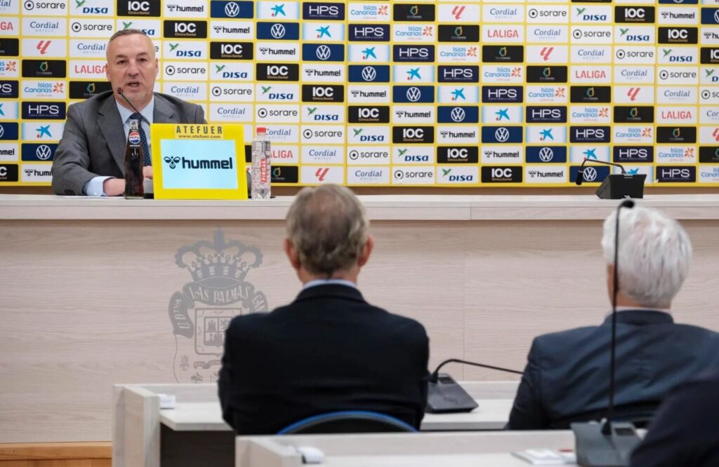 Miguel Ángel Ramírez en la rueda de prensa. Imagen EFE