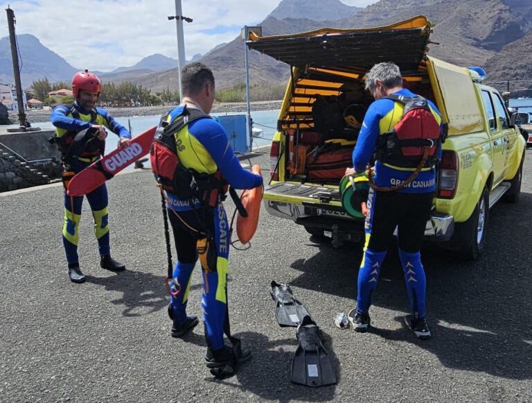 Localizan el cuerpo sin vida del pescador que cayó este jueves al mar en La Aldea