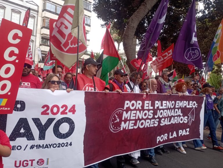 Manifestaciones por el 1 de Mayo en Canarias reivindicando mejores salarios