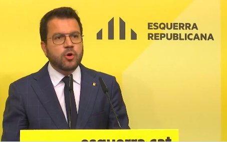 Comparecencia de Pere Aragonès en la que anuncia su dimisión