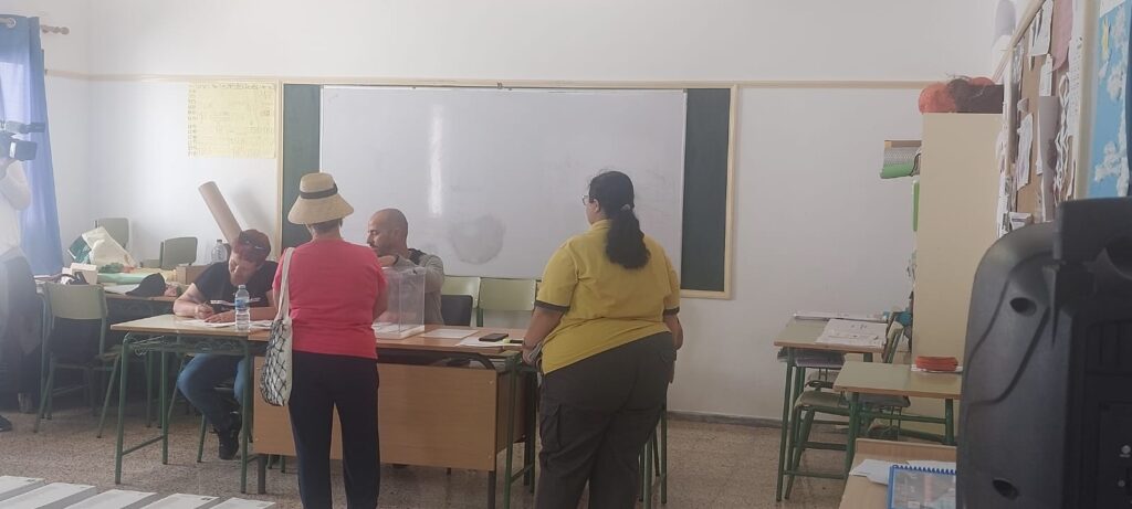 9J Elecciones Europeas 2024 Caleta del Sebo Mesa Electoral Colegio Ignacio Aldecoa 2