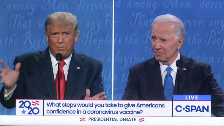 Biden y Trump defienden sus gestiones con intercambio de insultos en el debate cara a las elecciones de EEUU