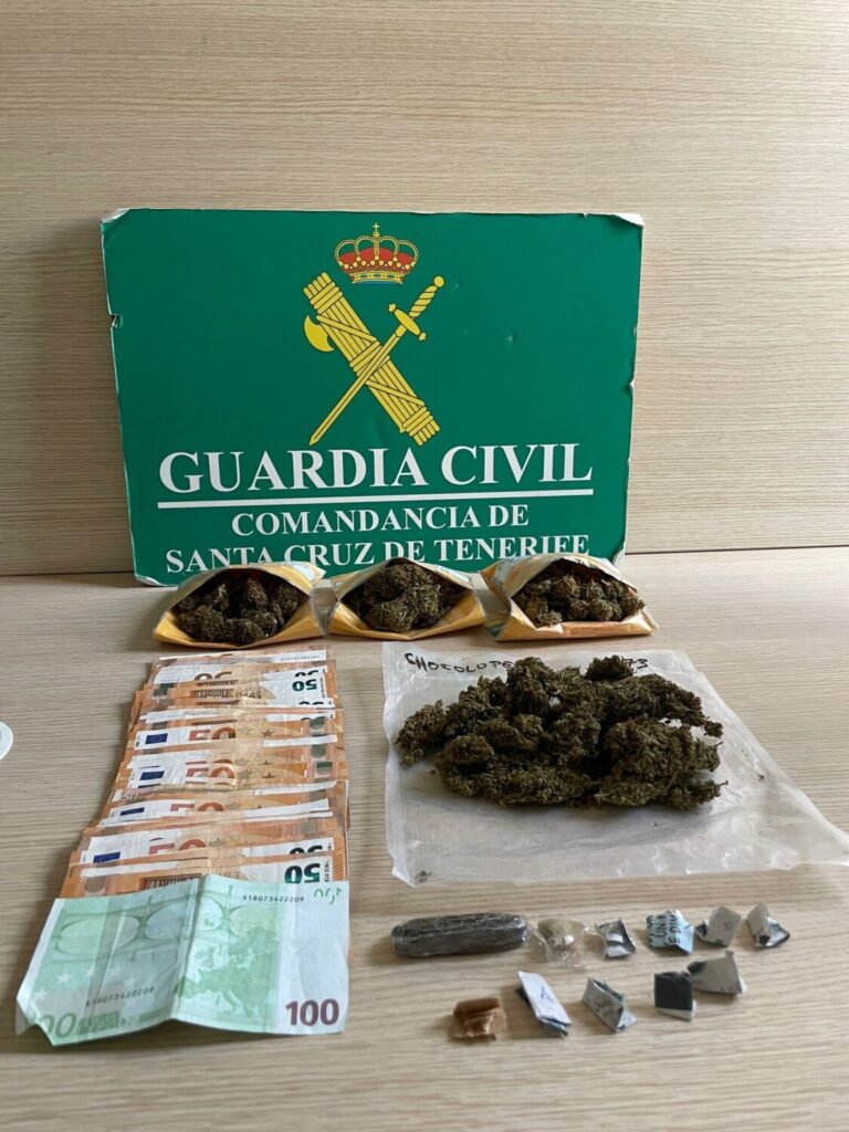 Investigado por tráfico de drogas tras intentar huir de la Guardia Civil en La Palma