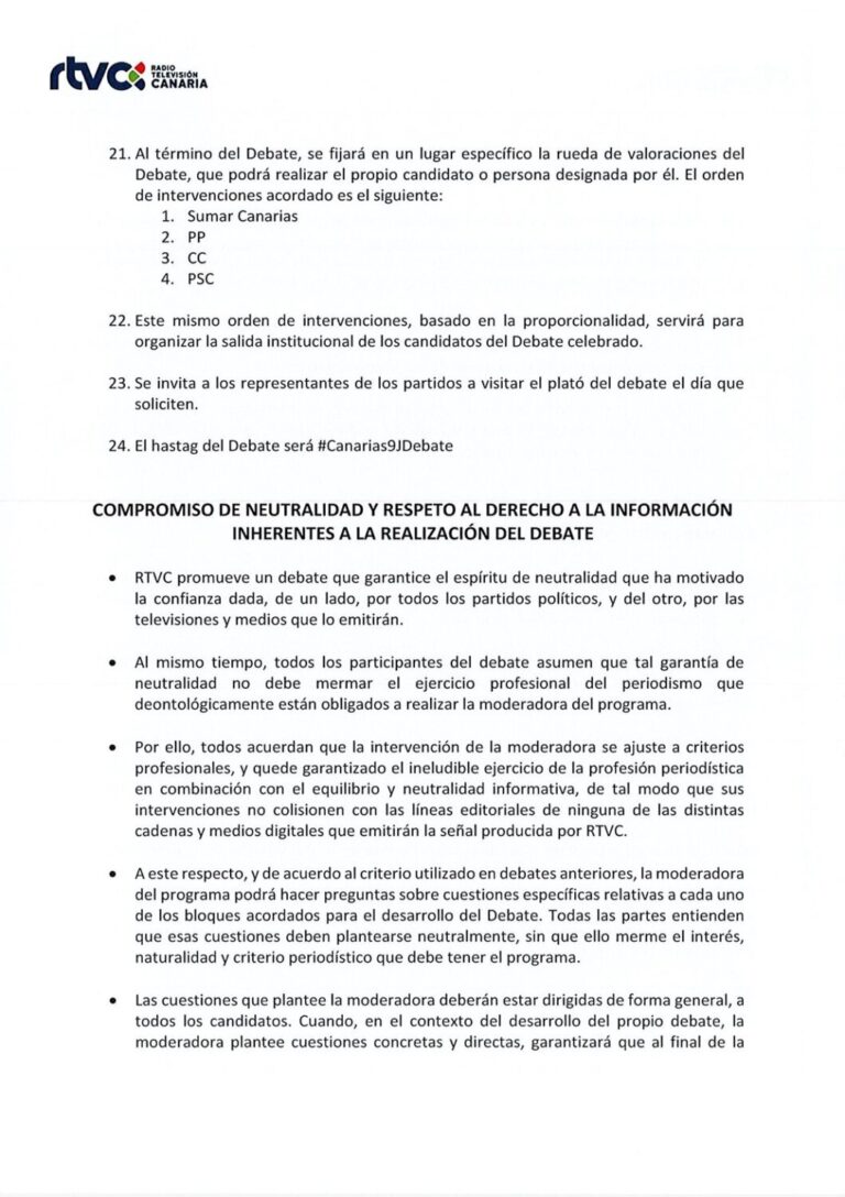 Canarias Radio emite el debate electoral en simultáneo con Televisión Canaria