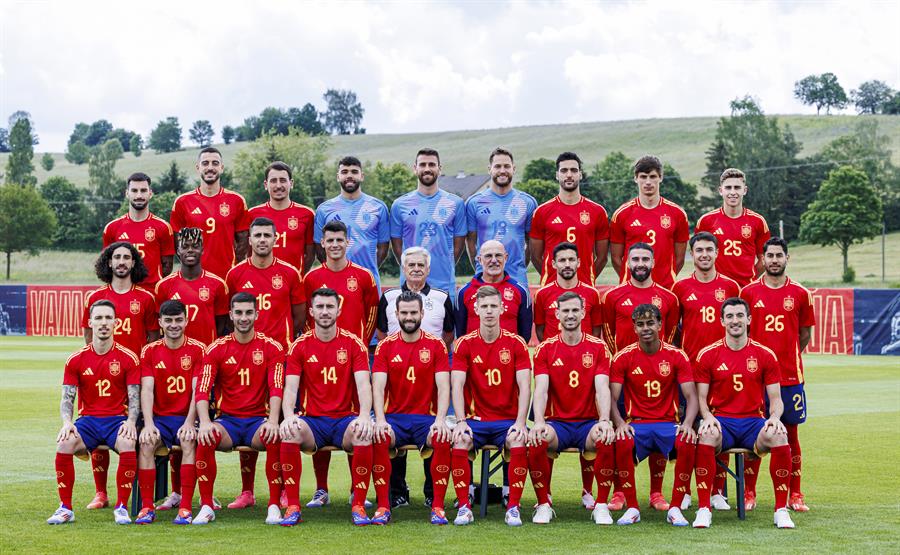 Foto oficial de la selección por la Eurocopa 2024 de Alemania. Imagen EFE