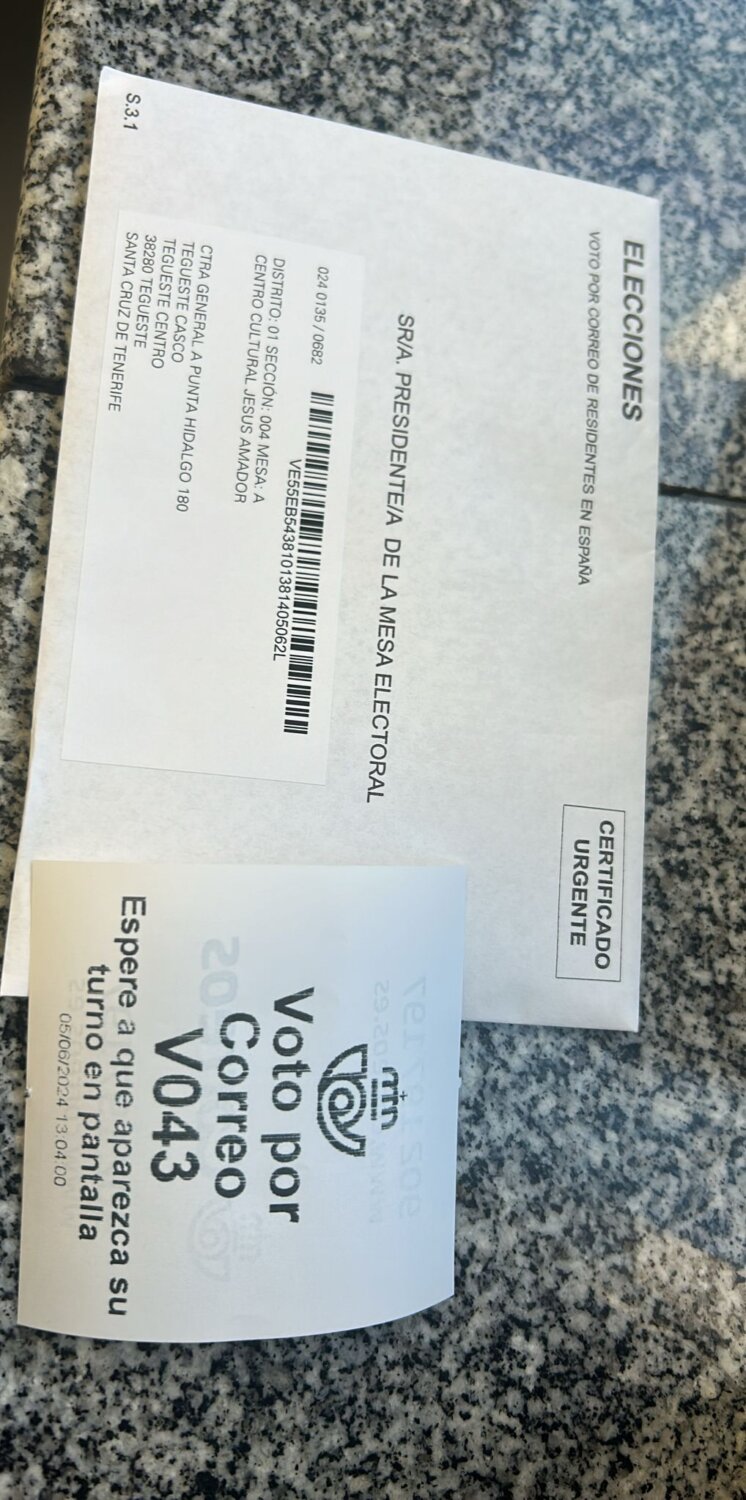 Este viernes acaba el plazo para votar por correo en las elecciones al Parlamento Europeo