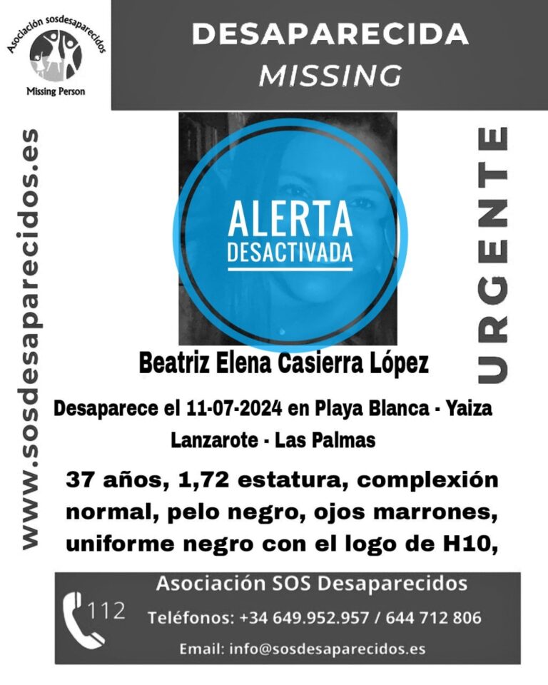 Localizan a la mujer desaparecida este jueves en Playa Blanca, en Lanzarote