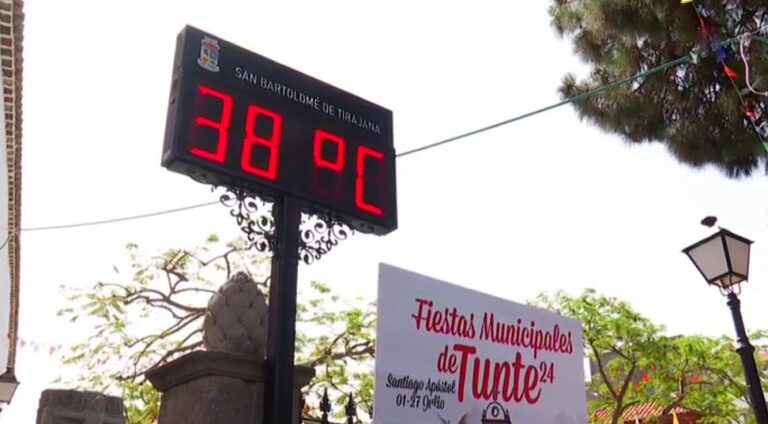 Tasarte, en Gran Canaria, marca la temperatura más alta de España con 42,8 grados