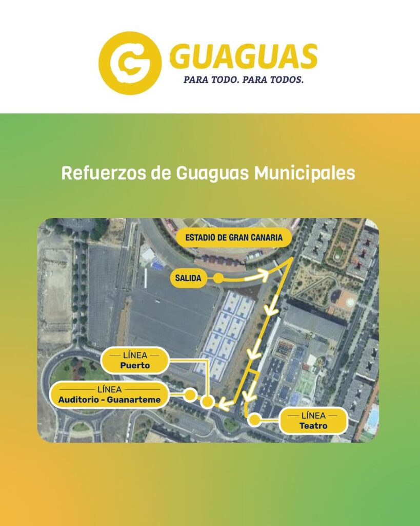 Desde la organización del Granca Live Fest han organizado un dispositivo especial de movilidad sostenible con líneas de guagua especiales habilitadas por Guaguas Municipales y Global.
