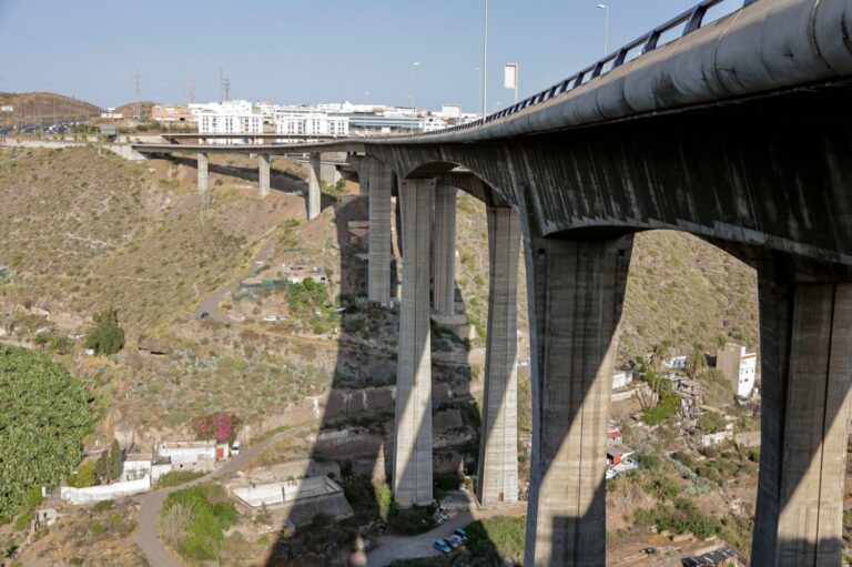 Reabre la circunvalación de Las Palmas de Gran Canaria en el viaducto del Guiniguada