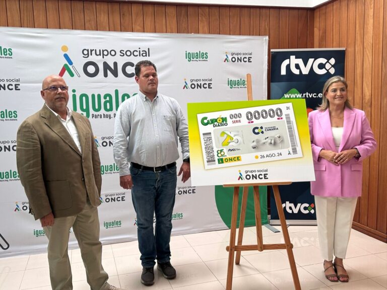 Un cupón de la ONCE para celebrar los 25 años de Televisión Canaria