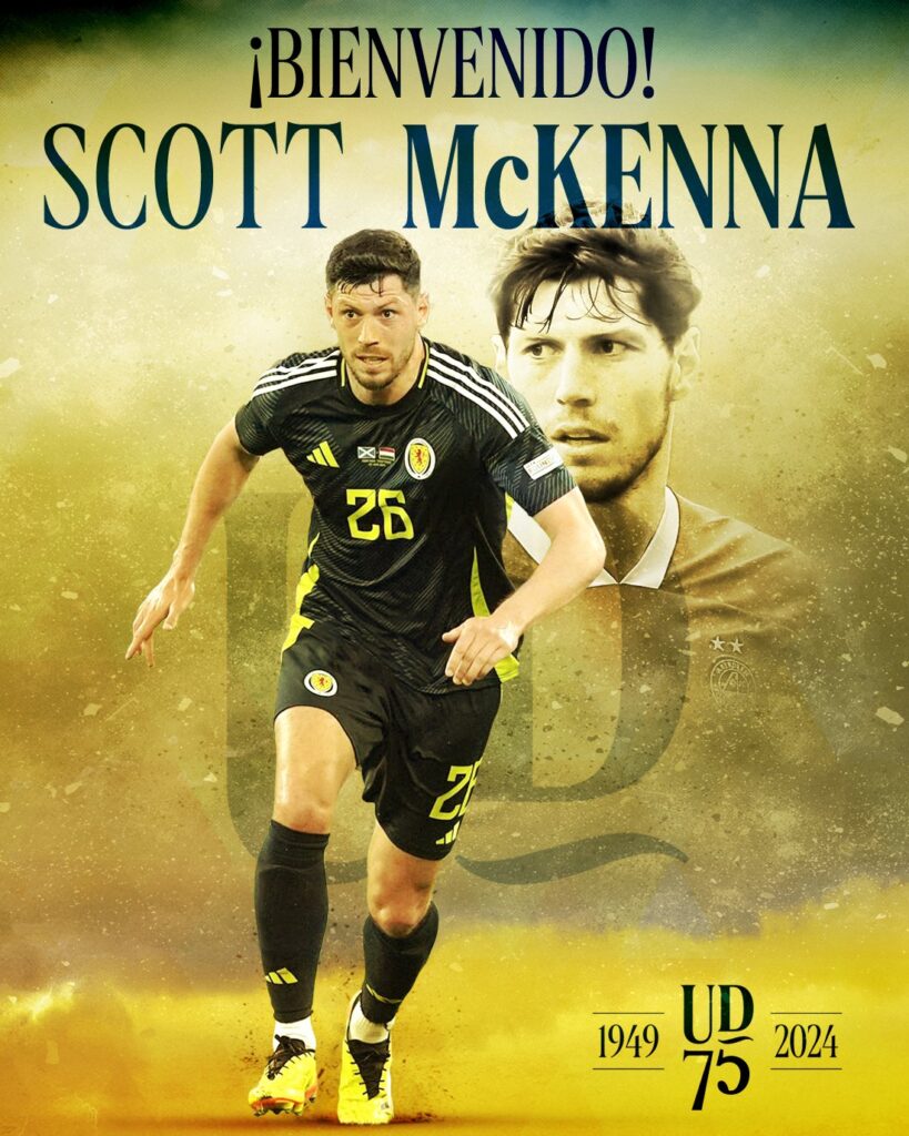 La Unión Deportiva Las Palmas ha anunciado este miércoles el fichaje del defensa escocés Scott McKenna