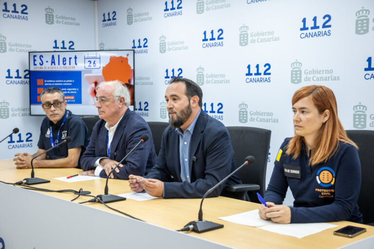 El sistema de aviso masivo en caso de emergencia ES-Alert se prueba en Gran Canaria