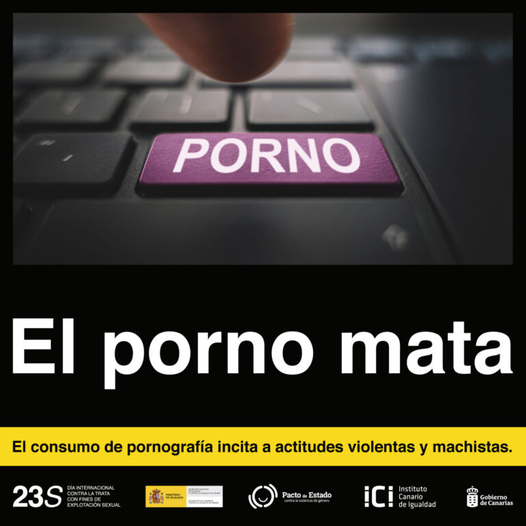 “El porno mata”, lema de la campaña del ICI contra la explotación sexual