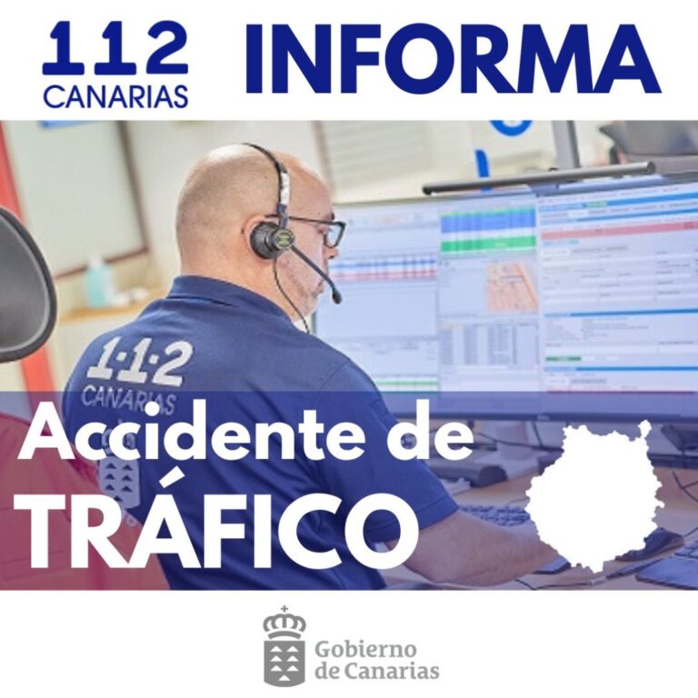 Reabren la GC-2 tras un accidente entre un camión y una guagua