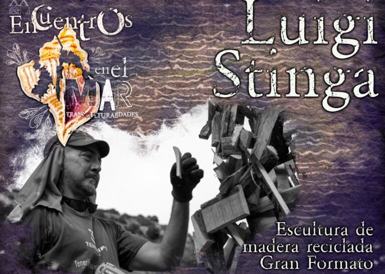 El escultor Luigi Stinga estrena su última obra en el festival “Encuentros en el Mar”