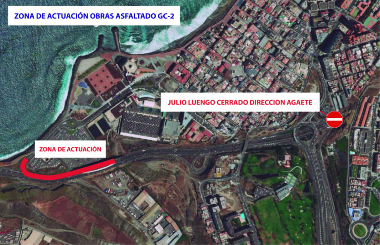 El Cabildo de Gran Canaria asfaltará la calzada del puente del Rincón y la curva de El Lloret 