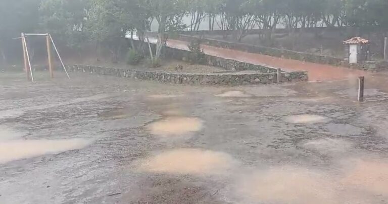 Caen más de 80 litros en El Paso y Tijarafe, en La Palma, durante la tarde de este martes