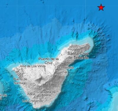 Detectado un terremoto de 1,9 cerca de Tenerife