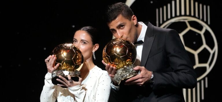 Rodrigo y Aitana premiados con el Balón de Oro
