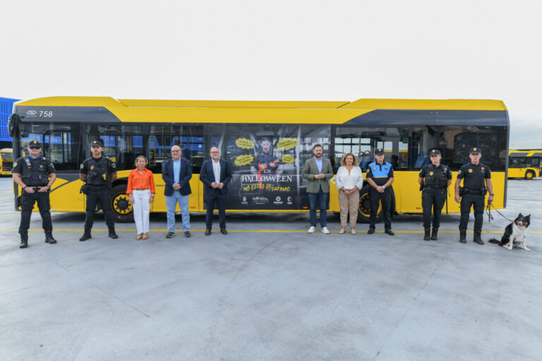 Las guaguas se protegen ante el vandalismo en Halloween