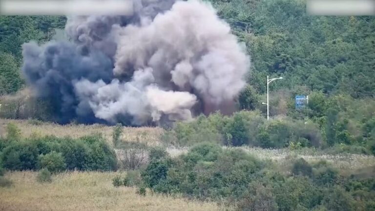 Corea del Norte destruye varias carreteras que conectan con Corea del Sur