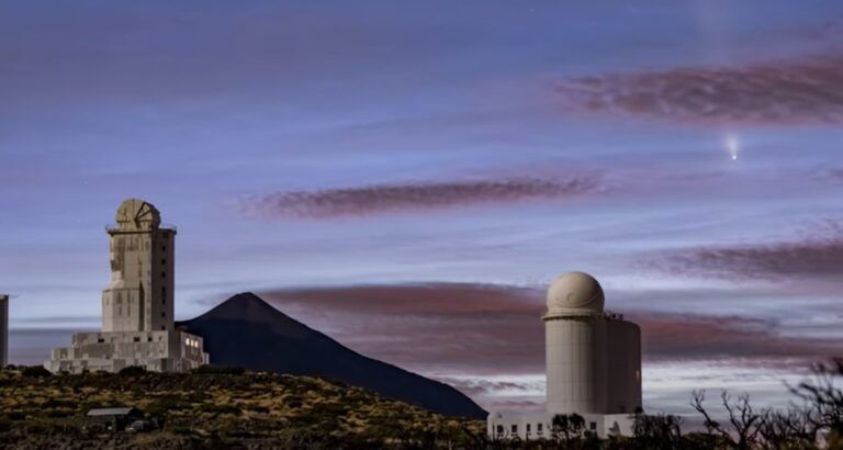 El cometa del siglo captado desde el Teide