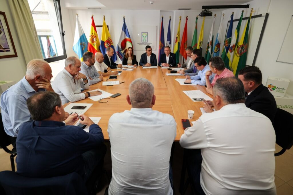 Canarias invierte en mejoras para la Mancomunidad del Norte de Gran Canaria. Reunión de Pablo Rodríguez con la Mancomunidad del Norte/ Gobierno de Canarias