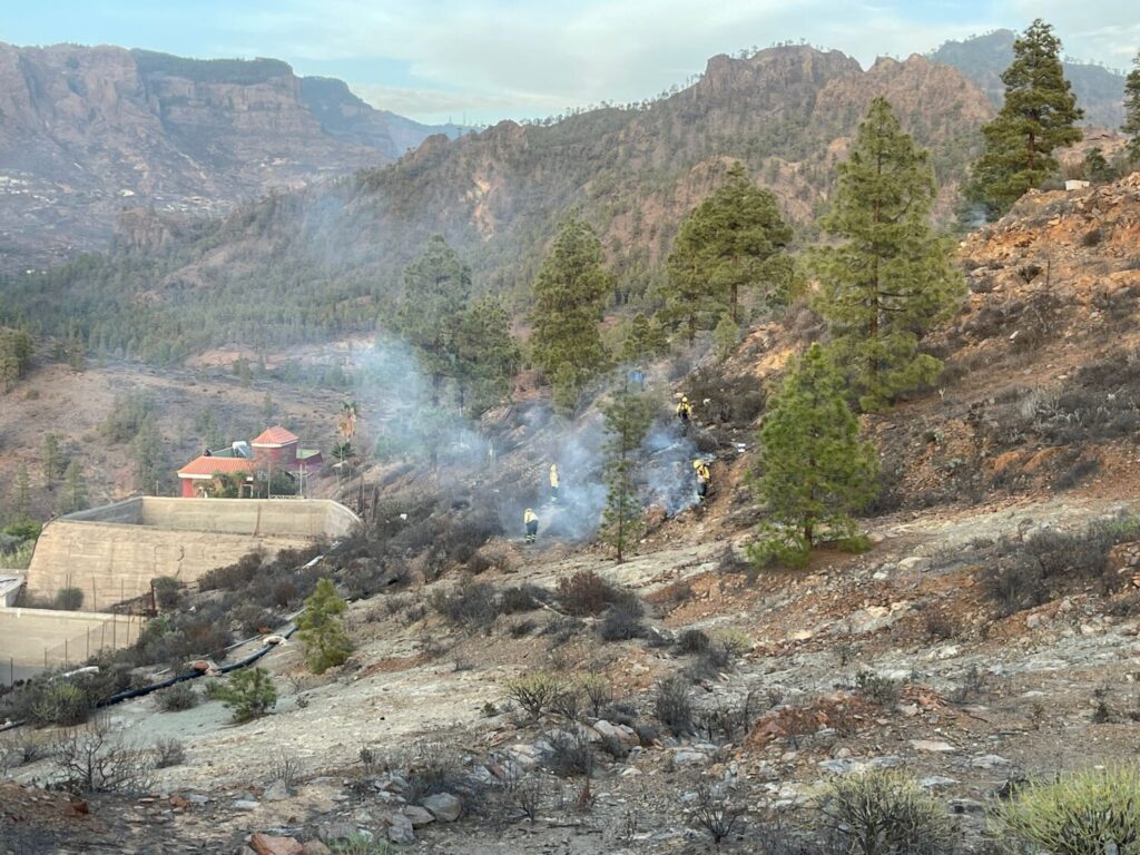 Extinguido el conato en San Bartolomé de Tirajana