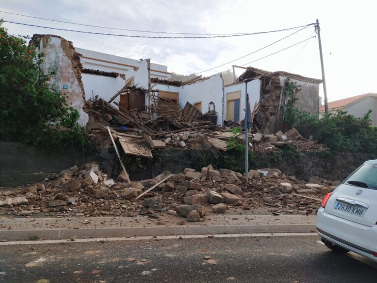 Se desploma una casa en Tegueste