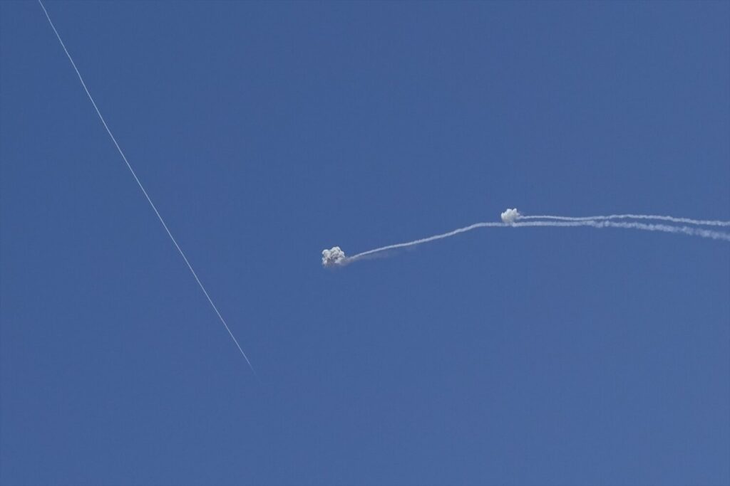 Imagen de archivo de la defensa aérea de Israel en funcionamiento/EuropaPRESS