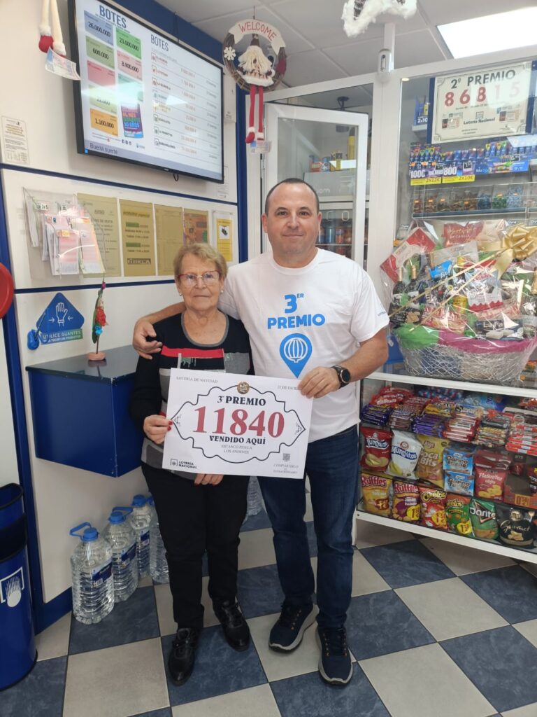 Los Andenes, en Taco, Tenerife, una de las administraciones donde se vendió el tercer premio