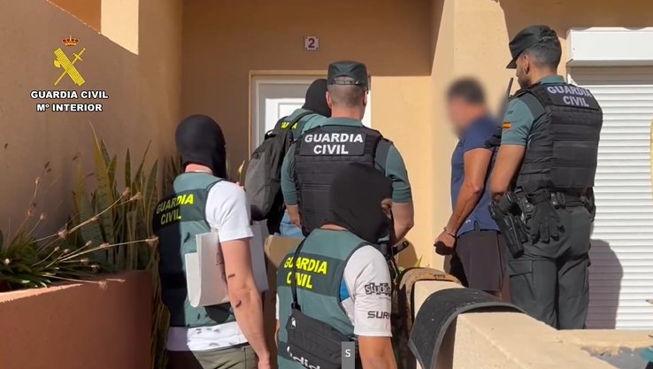 Detenido por sabotear infraestructuras críticas en el sur de Tenerife. Imagen Guardia Civil
