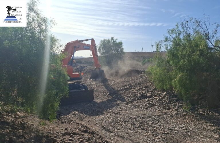 El Consejo Insular de Aguas de Fuerteventura acondiciona el Barranco del Cardón