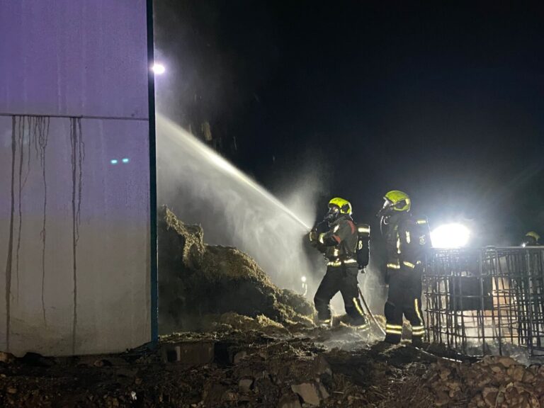 Incendio en una nave agrícola de Agüimes