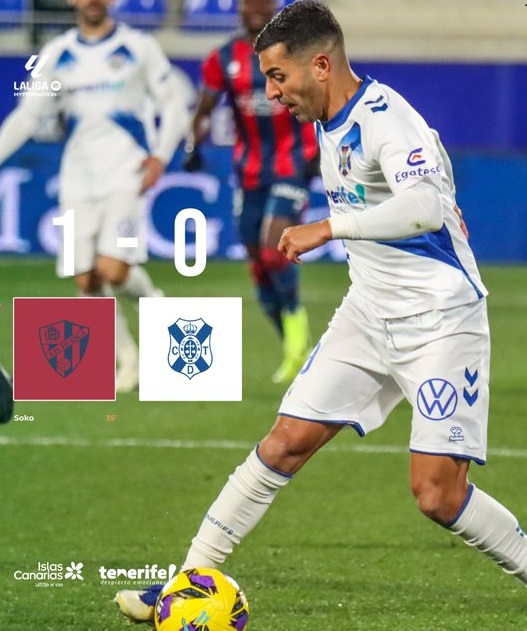 1-0 | El CD Tenerife cae ante El Huesca