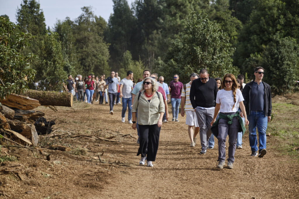 Algunos compañeros de los Servicios Informativos de Televisión Canaria llegando al lugar de la actividad