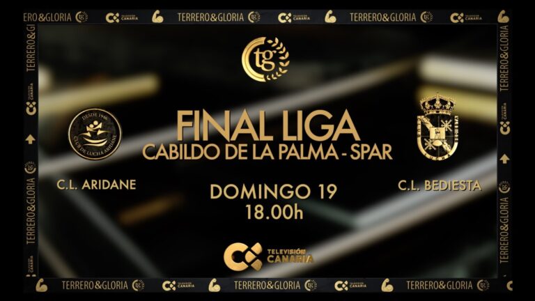 ‘Terrero y gloria’ retransmite la final de la Liga de La Palma de lucha canaria