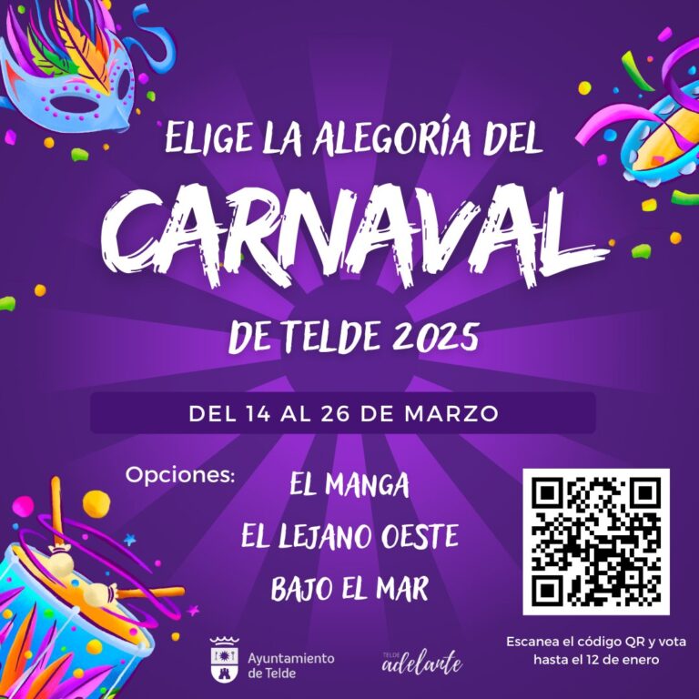 Telde abre el proceso de participación para elegir la alegoría del Carnaval 2025