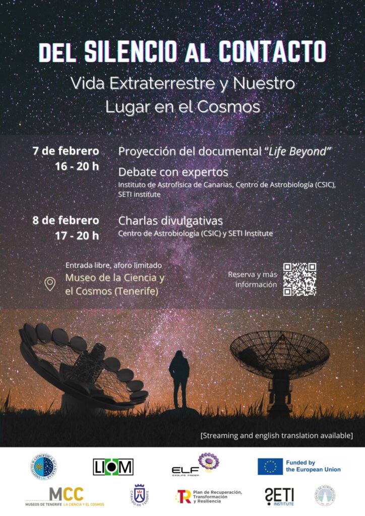 El IAC, mediante el proyecto LIOM, organiza unas jornadas científicas para abordar qué hacer ante la posibilidad de contacto extraterrestre