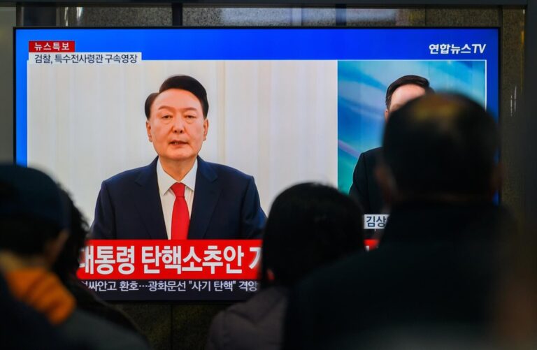 Detienen al presidente de Corea del Sur