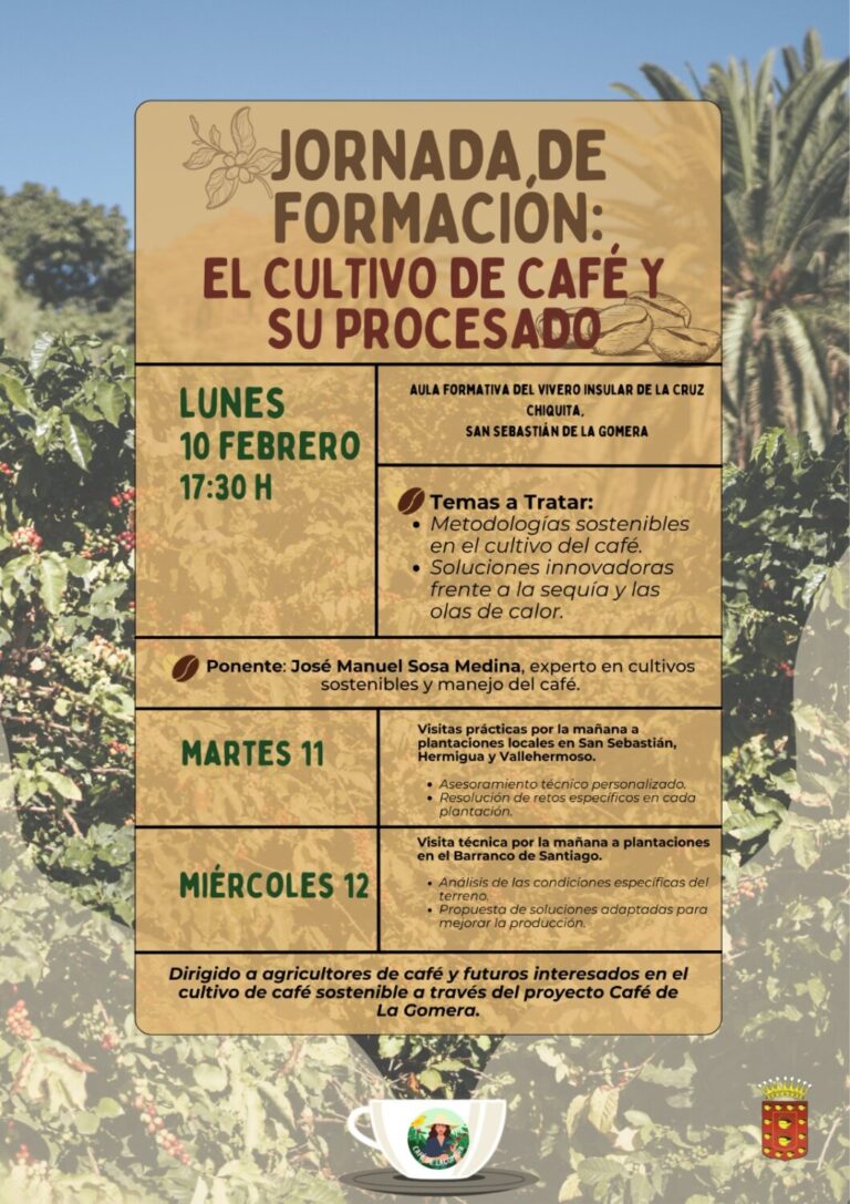 La Gomera organiza una jornada formativa sobre el cultivo del café
