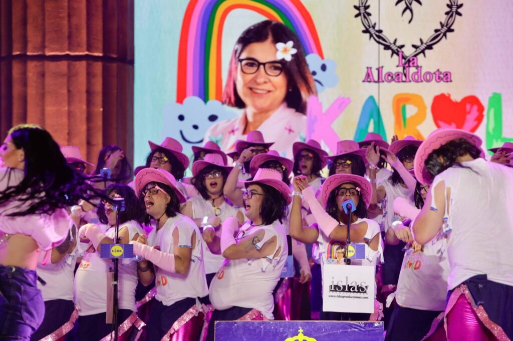 Chancletas en un momento de su actuación en la final / RTVC