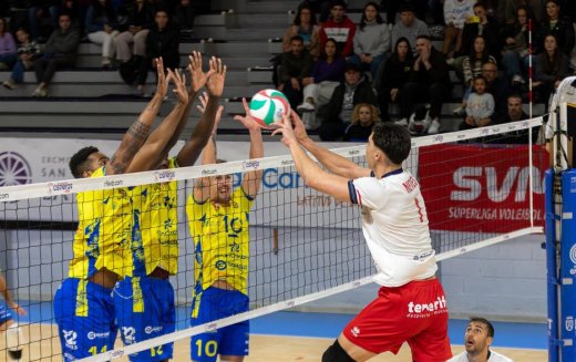 Partido de liga entre el Cisneros y el Guaguas. Imagen RFEVB