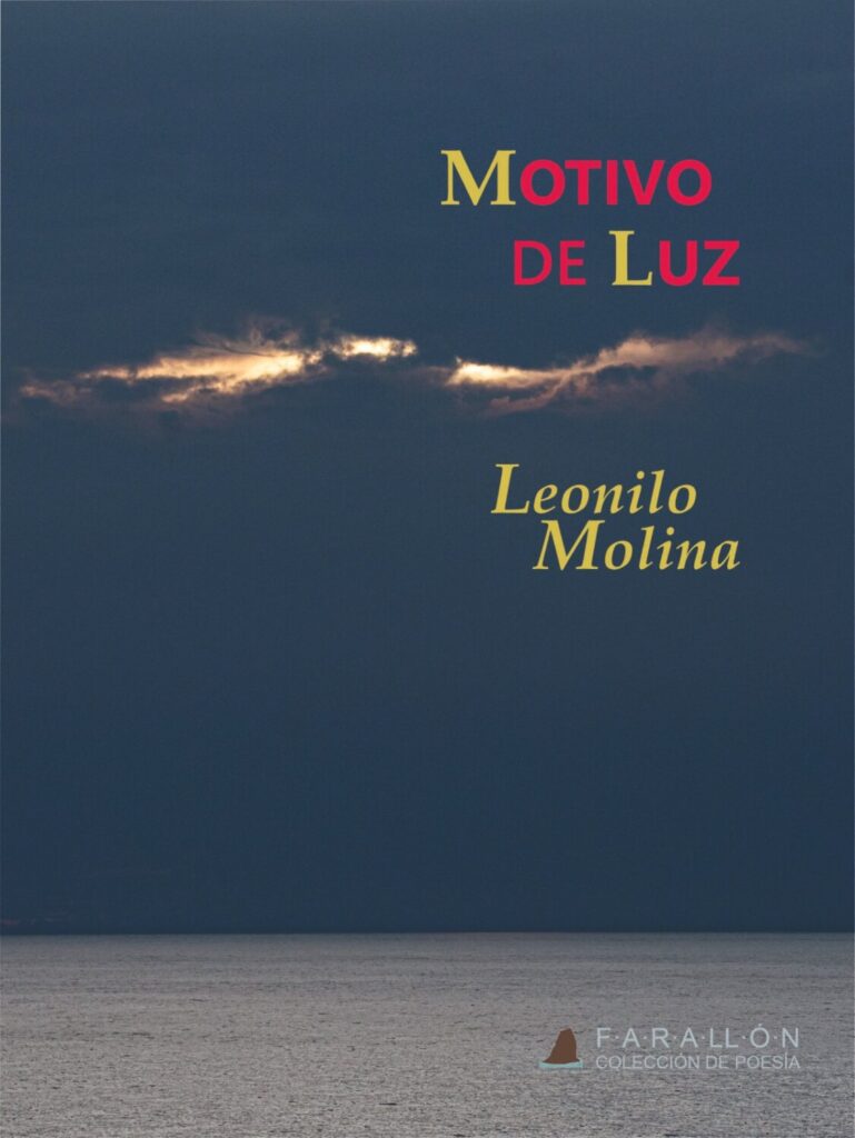 La Casa-Museo Antonio Padrón presenta dos poemarios de Hamalgama. Cubierta del Poemario 'Motivo de luz', de Leonilo Molina/ Editorial Hamalgama Cyberpress.