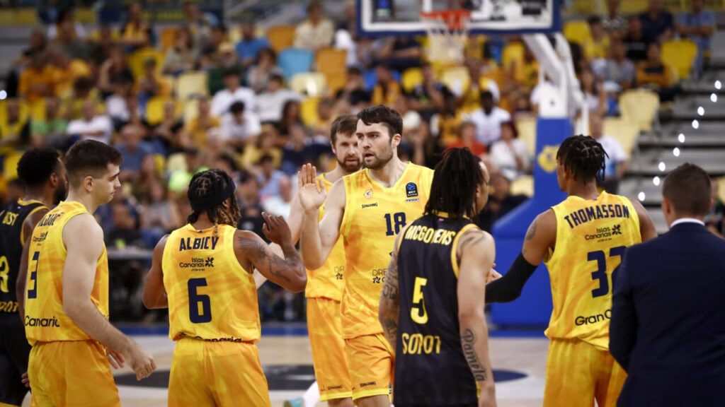 El Dreamland Gran Canaria viaja a Polonia para cerrar el grupo A de la EuroCup. Imagen de recurso Dreamland Gran Canaria