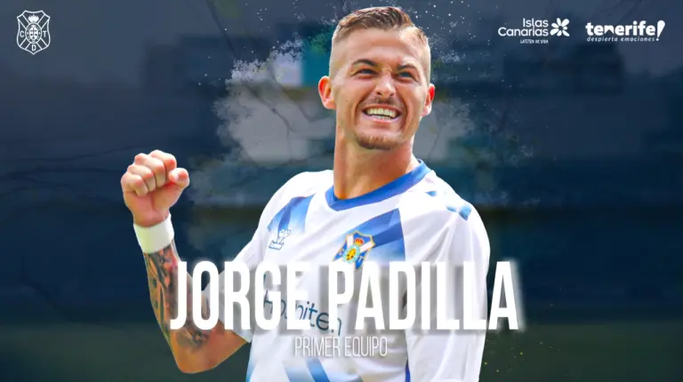 Jorge Padilla se convierte en jugador del primer equipo del CD Tenerife