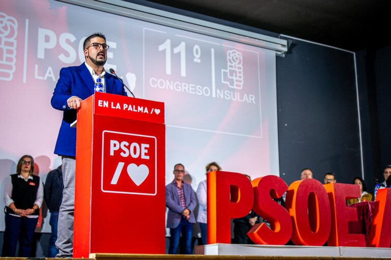 La ejecutiva de Borja Perdomo logra el 83% de respaldo en el congreso del PSOE palmero