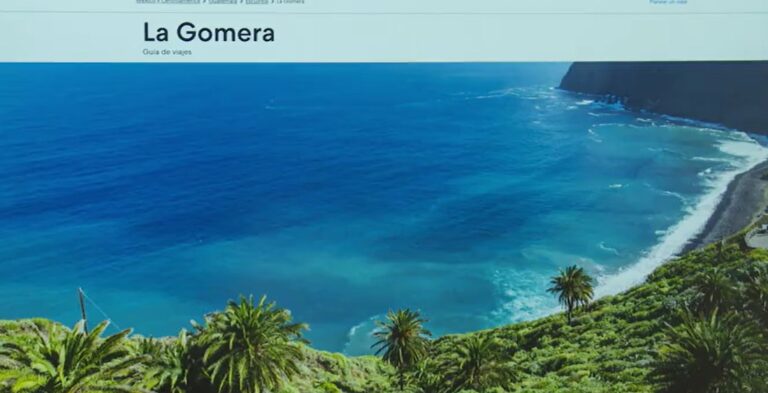 Un portal turístico confunde La Gomera con un municipio en Guatemala