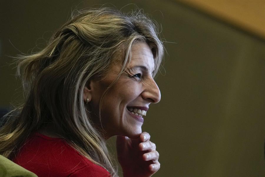 Sin acuerdo en la tributación del SMI. Imagen: La ministra de Trabajo, Yolanda Díaz. 